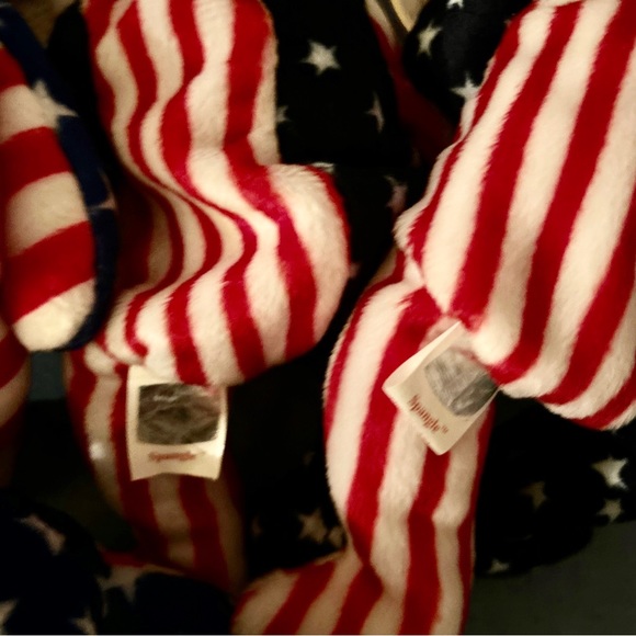 Lot Of 6 Patriotic TY Beanie Babies Bears And Lefty the Donkey. - Picture 8 of 10